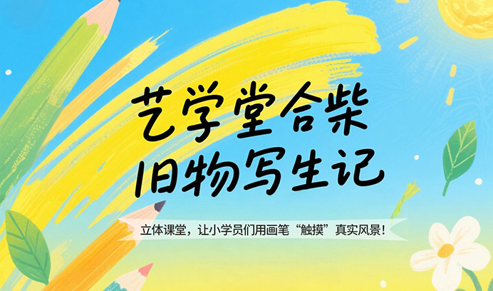 艺学堂立体课堂 | 合柴旧物写生，让小学员们用画笔“触摸”真实风景！